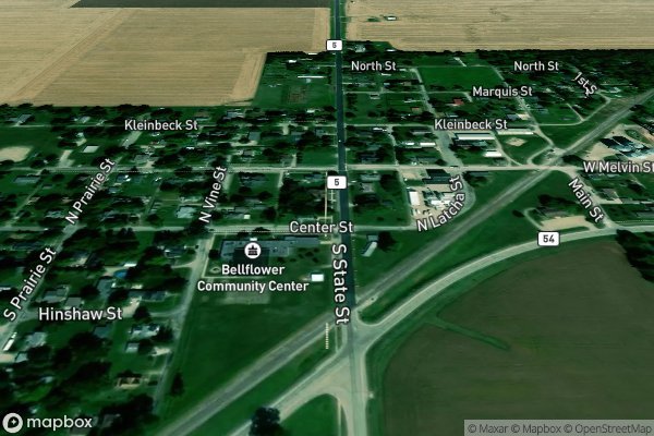 dryer not heating repair in Bellflower IL 61724 - Aerial View