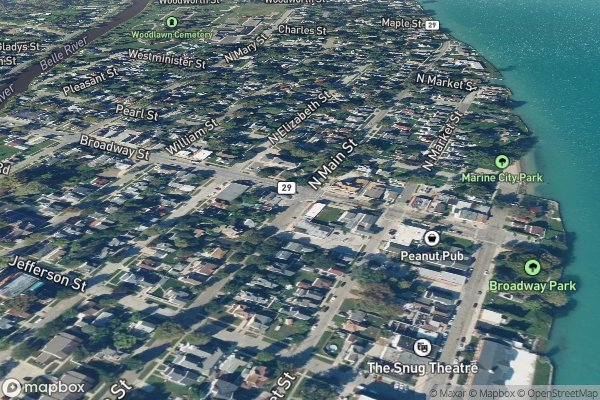 dryer not heating repair in Marine City MI 48039 - Aerial View